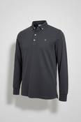 Vintage men's Farah black regular fit long sleeve polo shirt in S|L28W19|SKU 4803 image
