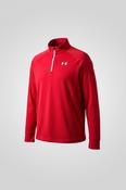 Vintage men's red Under Armour 1/4 zip high neck sweatshirt in XL|L30W22|SKU 4807 image