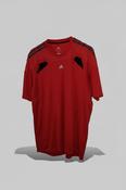 Vintage Adidas ClimaCool style jersey t-shirt in red, Size 2XL image