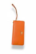 Newgrange orange zip-around wallet image