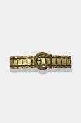 Rachels Closet Vintage y2k gold plated interlocking women's leather belt image