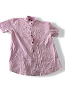 Vintage men's Zara pink short sleeve regular fit shirt in L| L29 W21|SKU 4841 image