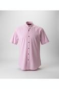 Vintage men's Zara pink short sleeve regular fit shirt in L| L29 W21|SKU 4841