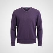 Vintage men Maine classic purple V-neck sweatshirt in L|SKU 6381 image