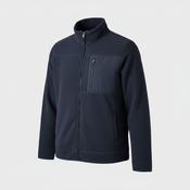 Vintage unisex Navy fleece full zip high neck windbreaker jacket in L|L29 W21|SKU 6385 image