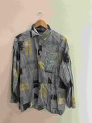 Vintage Alpenland mens grey abstract festive print large shirt image