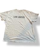 Rubynee Vintage y2k Live united white t-shirt size L image