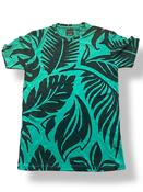 Rubynee vintage y2k Zara mens green leaf pattern tshirts image