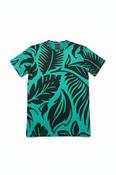 Zara mens green leaf pattern tshirts image