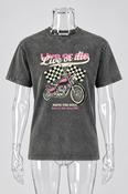 Rubynee Vintage y2k FB sisters grey graphics tshirt size S image