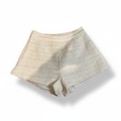 Vintage y2k womens White cotton mini short image