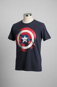 Vintage y2k Marvel Avengers Captain America Blue T-Shirt image