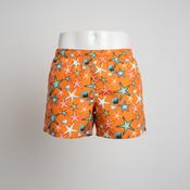 Vintage y2k Mens orange patterned short image