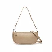 Vintage y2k Womens small envelope crossbody shoulder leather cream handbag image