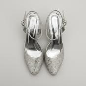 Rachels Closet Vintage y2k SYI CON womens silver high heel shoes image