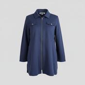 Vintage men South lodge Navy blue slim fit collar full zip wool jacket in S/M|L30 W21|SKU 6462 image