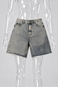 Rubynee Vintage y2k grey denim Womens short image