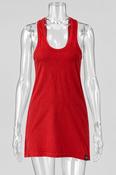 Vintage y2k red cotton vest image