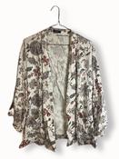 Rubynee Vintage y2k Parfois floral patterned white silk shirt image