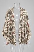 Rubynee Vintage y2k Parfois floral patterned white silk shirt image