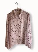Rubynee Vintage y2k Pink spot long sleeve women shirt image