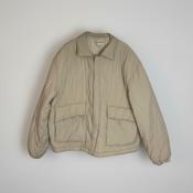 Rubynee Vintage y2k Lafudge store Puffer cream bomber jacket image