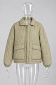 Vintage y2k Lafudge store Puffer cream bomber jacket image