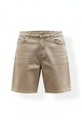 Rubynee Vintage y2k Beige Denim Mens short image