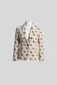 Vintage y2k Zara white floral blazer image