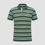 Vintage Hugo Boss Women's Green and White Shirt. SKU 5111