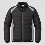 Vintage Fila Grey Black Puffer Coat - M/L  L 27 W 21 SKU 5182