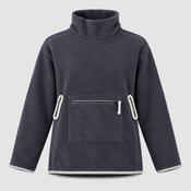   Vintage light fleece Woman M/L Curling Wool Cardigan Preppy Varsity in grey M/L L 29 W 18