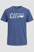 american blue graphic t shirt in size M L 28 W 21 SKU. 5210
