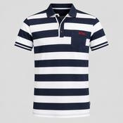 Lee Cooper White Casual Shirts Tops white and navy  for Men IN L L29 W  20SKU 5228