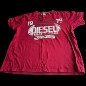 Diesel womens T-just T Shirt Deep Red L 26 W 20 SKU 5229 image