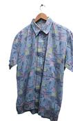 Vintage mens short sleeve summer multi large shirt image