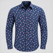 ZARA Print Multi Slim Fit Button-Down Shirt