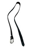 Men's Vintage Leather Jeans Belt Black L48 (Est Size L-XL) SKU 5273 image