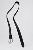 Men's Vintage Leather Jeans Belt Black L48 (Est Size L-XL) SKU 5273 image