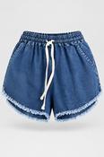 High-Waisted Guess Denim Blue Shorts | Women’s XS W22 L3 SKU 5280 image