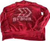 Vintage Red Hoodie Medium  Big Logo Spell Out Sweatshirt Jumper; Pullover  L 29 W 21 SKU 5302 image