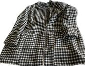Vintage Checkered Wool Coat for Women SKU 5305 image