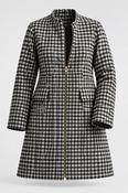 Vintage Checkered Wool Coat for Women SKU 5305 image