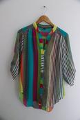 Vintage Multicoloured womens medium short sleeve shirt image