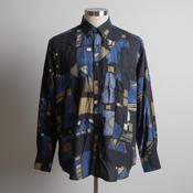 Vintage Men's 90s pattern abstract long sleeved shirt in size L/XL|L31W21|SKU5327 image