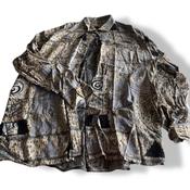 Vintage XXL geometric oversize Unisex Brown shirt|L 34 W 24| SKU 5330 image
