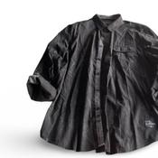 VINTAGE MENS URBAN DISTRICT ANGELO LITRICO LONG FITTED SLEEVED SHIRT XL BLACK|L33W23|SKU 5340 image