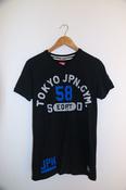 Vintage Tokyo Japan Gym 58 print mens small black tees image