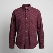 Vintage Fat face men's  Maroon White Polka Dot Button Down Heavyweight casual shirt in L|29 W19|SKU 5345 image