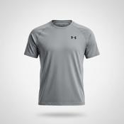 Vintage Men's Under Armour logo t-shirt in grey size M|L28W21|SKU 5354 image